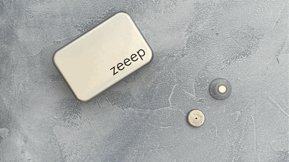 Zeeeppakket: zeep + zeepblikje + magnetische zeephouder